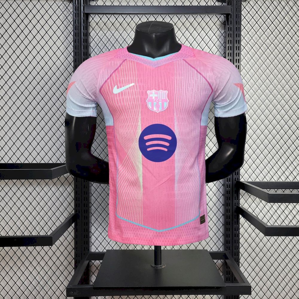 Mens Barcelona 2025/26 Pink Special Edition Authentic Jersey