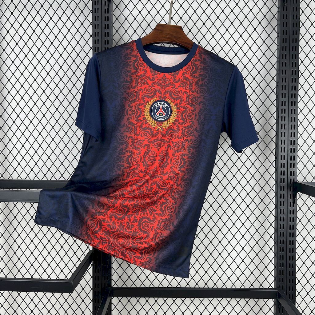 Mens Paris Saint-Germain 2025/26 (CAMPEONES DE EUROPA) Red and blue Jersey