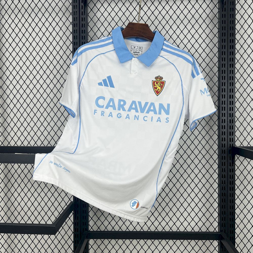 Mens Real Zaragoza 2025/26 Home Jersey
