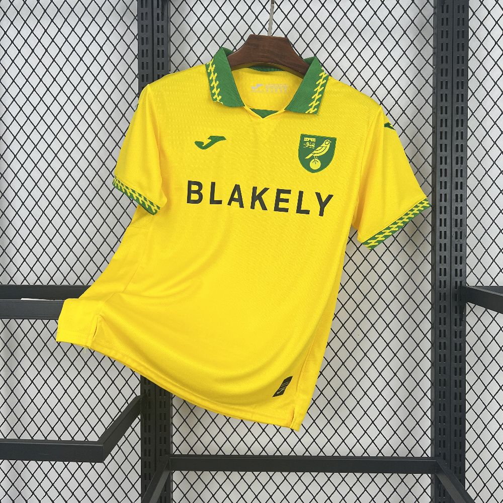Mens Norwich City FC 2025/26 Home Jersey