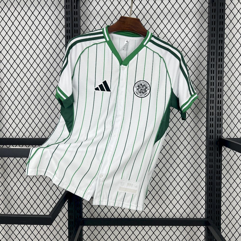 Mens Celtic 2025/26 Baseball Jersey