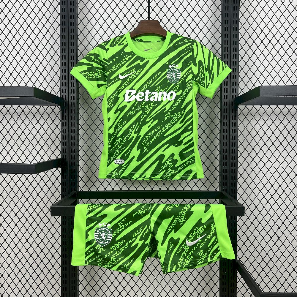 Kids Sporting CP 2025/26 Goalkeeper Kit