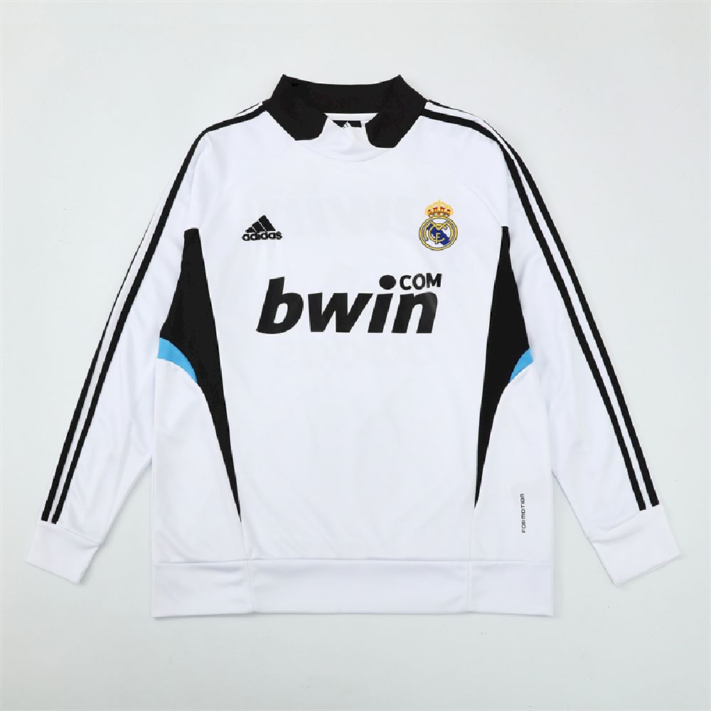 Unisex Real Madrid 2008/09 1/4 Zip Sweatshirt Retro Style