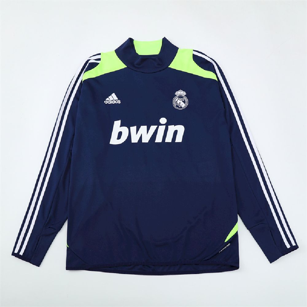 Unisex Real Madrid 2012/13 1/4 Zip Sweatshirt Retro Style