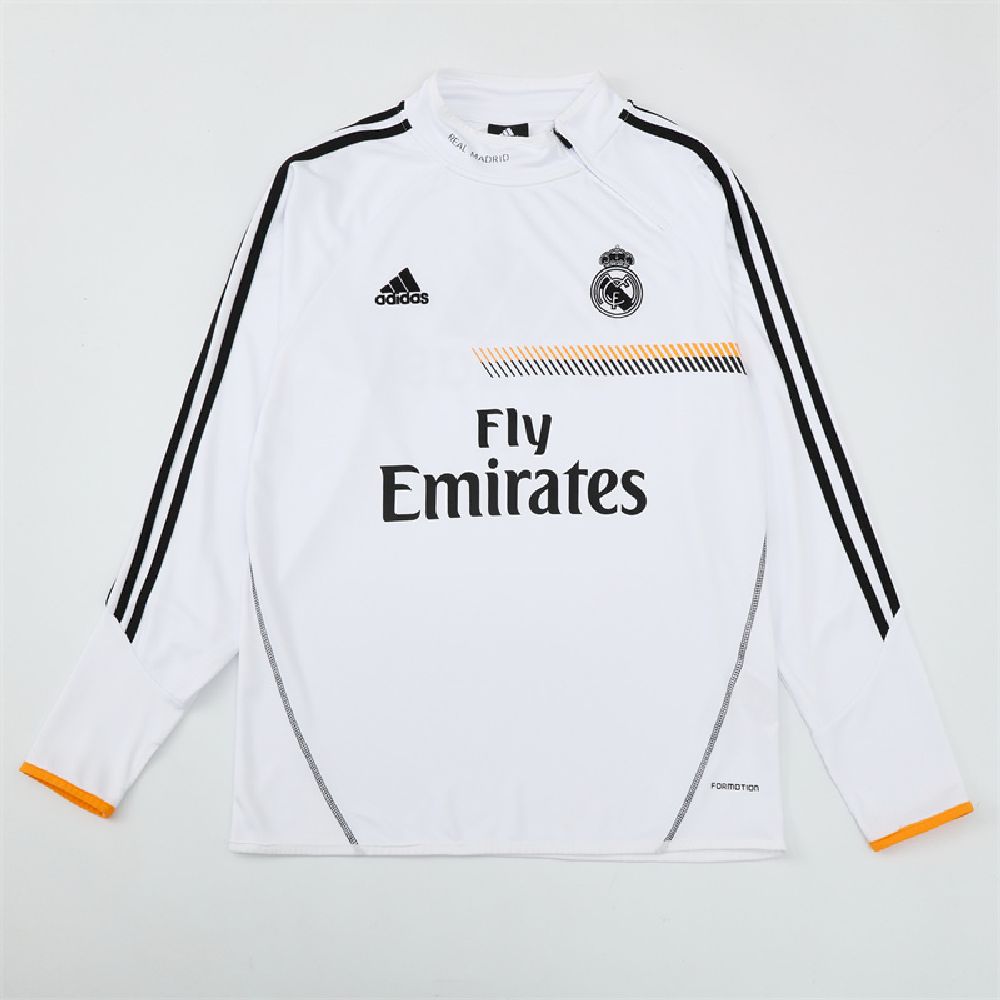 Unisex Real Madrid 2013/14 1/4 Zip Sweatshirt Retro Style