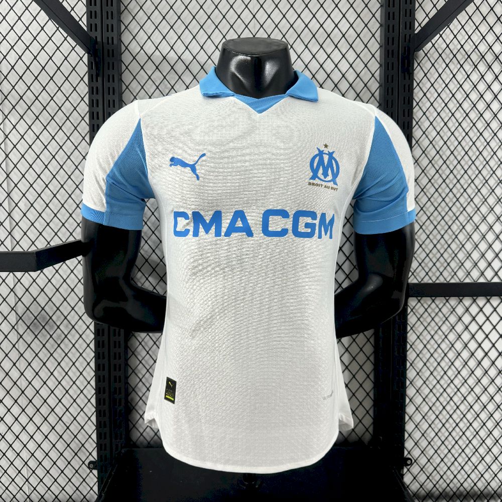Mens Olympique Marseille 2025/26 Home Authentic Jersey