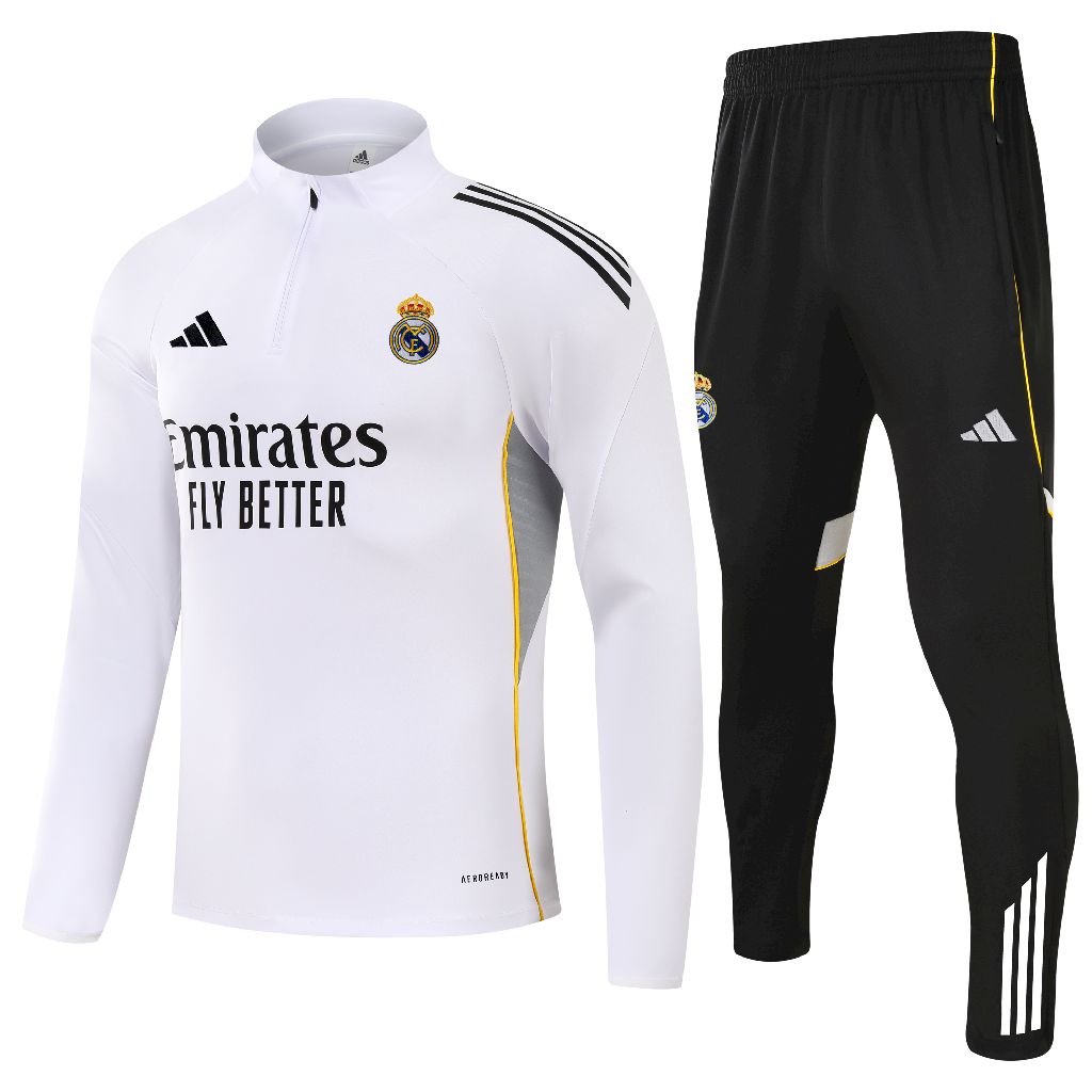 Real Madrid 2025/26 Half-Zip Adult Sweater+Pant 14001