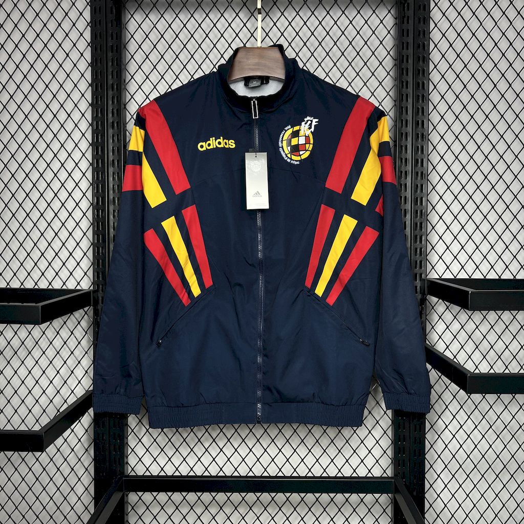 Unisex Spain 1996 Woven Retro Windbreaker