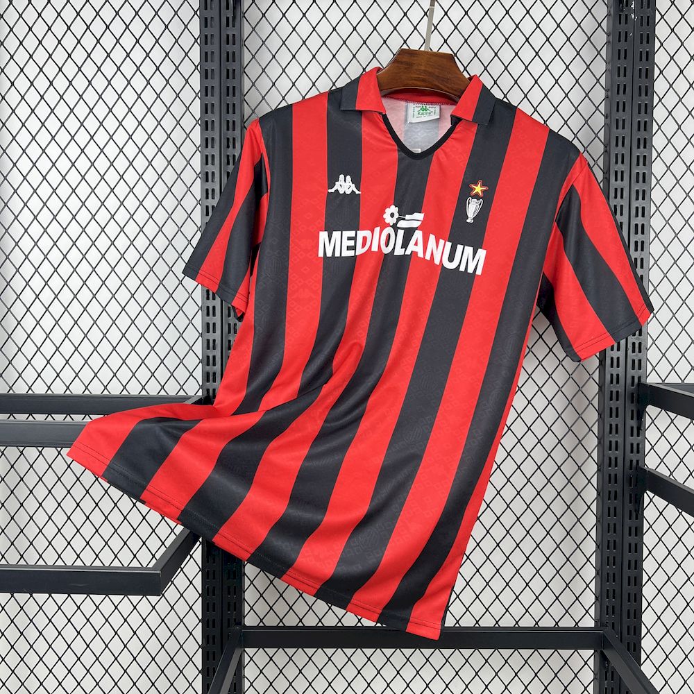 Retro AC Milan 1988/89 Home Champion Jersey